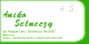 aniko selmeczy business card